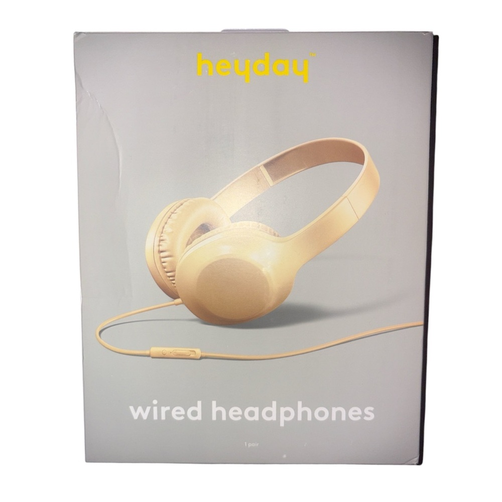 Heyday Wired Yellow/Gold Headphones